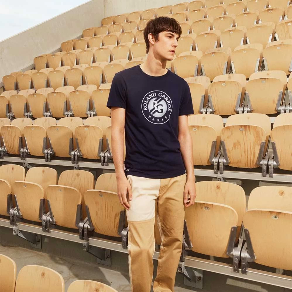 T-shirt Lacoste Sport X Roland Garros Bleu Marine 7 T-shirt Lacoste Sport X Roland Garros Bleu Marine – Image 5