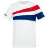 T-Shirt Le Coq Sportif Junior Blanc / Tricolore Paris -Tennis Équipement Magasin t shirt le coq sportif junior blanc tricolore paris