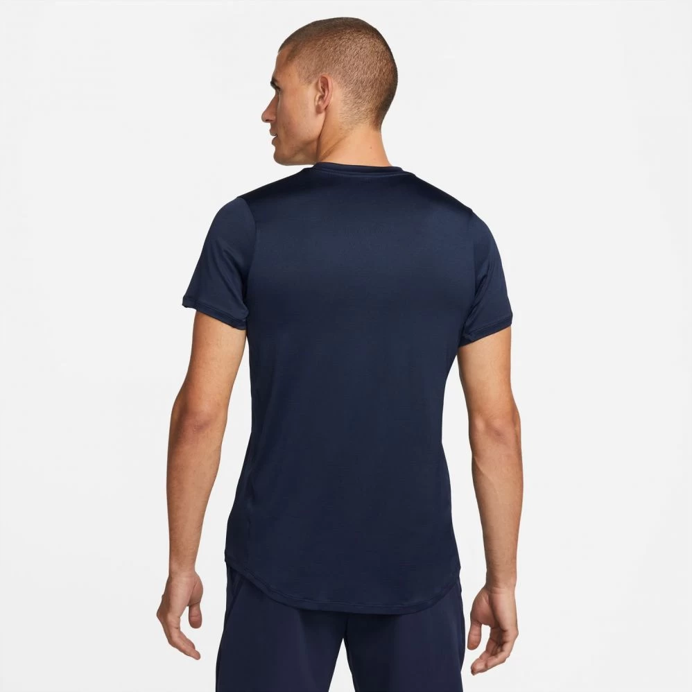 T-Shirt Nike Court Dri-Fit Advantage Bleu Marine 4 T-Shirt Nike Court Dri-Fit Advantage Bleu Marine – Image 2