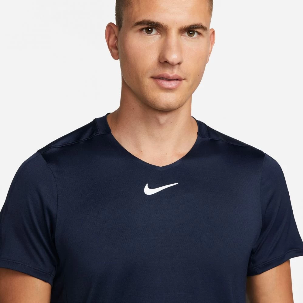 T-Shirt Nike Court Dri-Fit Advantage Bleu Marine 5 T-Shirt Nike Court Dri-Fit Advantage Bleu Marine – Image 3