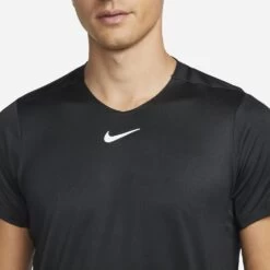 T-Shirt Nike Court Dri-Fit Advantage Noir -Tennis Équipement Magasin t shirt nike court dri fit advantage noir 2