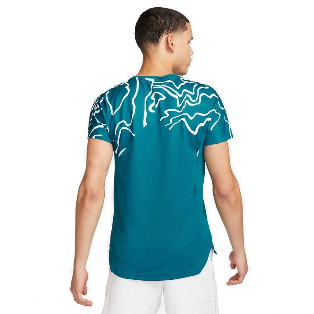 T-shirt Nike Court Dri-Fit Slam Bleu Turquoise 4 T-shirt Nike Court Dri-Fit Slam Bleu Turquoise – Image 2