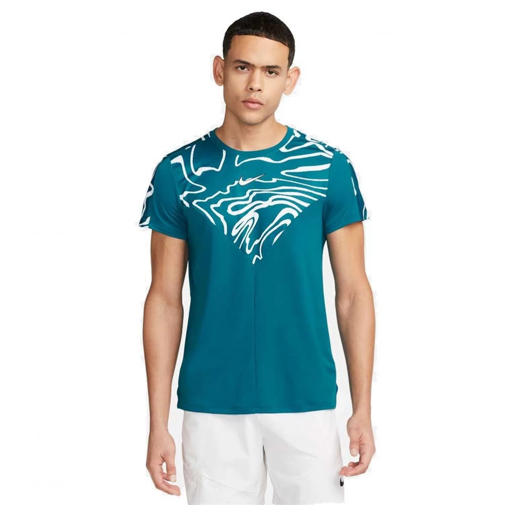 T-shirt Nike Court Dri-Fit Slam Bleu Turquoise 3 T-shirt Nike Court Dri-Fit Slam Bleu Turquoise
