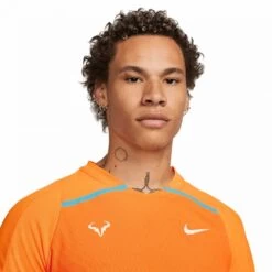 T-Shirt Nike Dri-Fit ADV Rafael Nadal Orange -Tennis Équipement Magasin t shirt nike dri fit adv rafael nadal orange 2