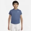 T-Shirt Nike Junior Dri-Fit Victory Bleu Gris -Tennis Équipement Magasin t shirt nike junior dri fit victory bleu gris