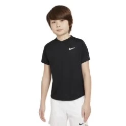 T-Shirt Nike Junior Dri-Fit Victory Noir 8 T-Shirt Nike Junior Dri-Fit Victory Noir -Tennis Équipement Magasin t shirt nike junior dri fit victory noir 2