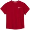 T-Shirt Nike Junior Dri-Fit Victory Rouge -Tennis Équipement Magasin t shirt nike junior dri fit victory rouge
