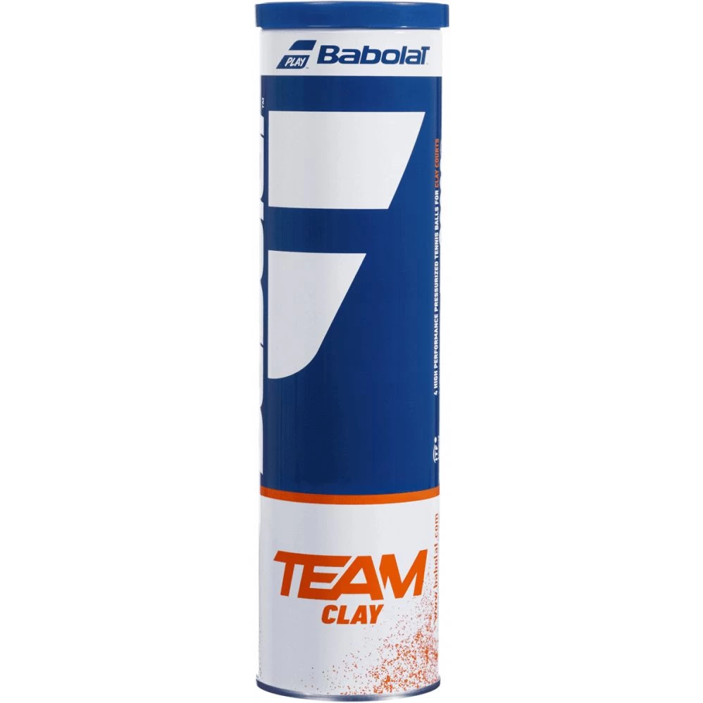 Tube De 4 Balles Babolat Team Clay 3 Tube De 4 Balles Babolat Team Clay